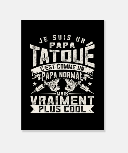 Wall dad tattoo tattoo humor gift