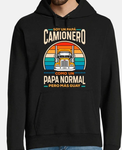 Hoodie dad trucker cool gift father&#39;s day driver driver truck