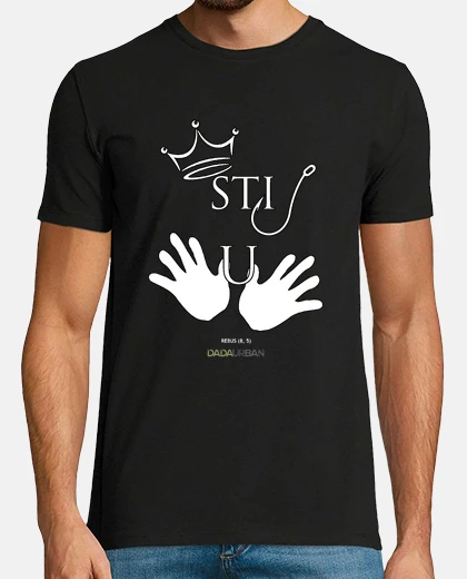 T-shirt Dadaurban Restiamo Umani Black