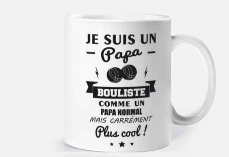 Cup daddy bowler petanque gift