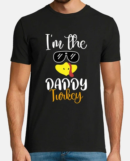 Tee-shirt Daddy Turkey 2021 Happy Thanksgiving