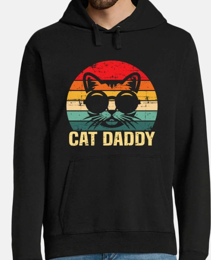 Sudadera daddy39s cat vintage retro logo