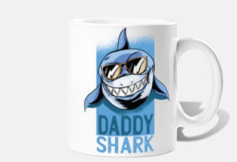 daddy shark mug