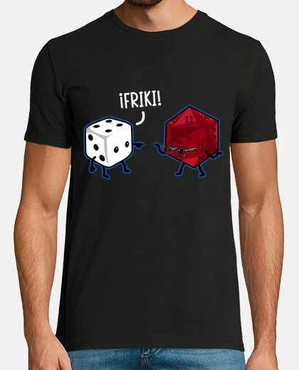 Camiseta Dados Juegos de Rol Dado D20 RPG Gamer Dragones Y Mazmorras Friki