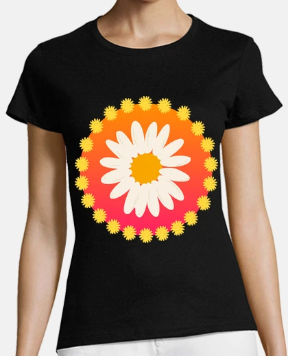 Playera daisy flower power 60s 70s