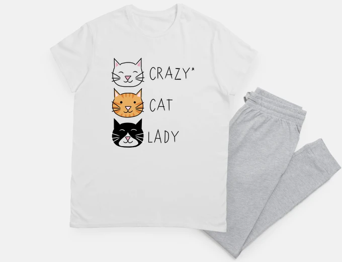 Pyjama dame folle aux chats - Miss les chats -