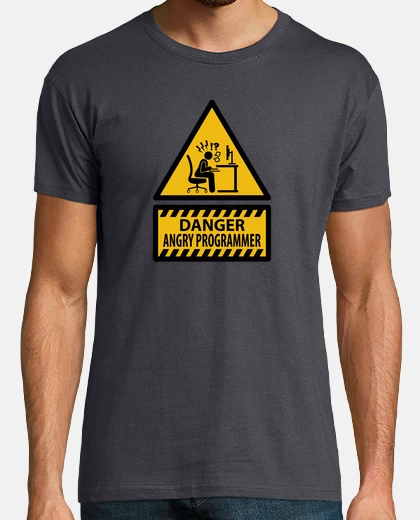 Tee-shirt danger angry programmeur