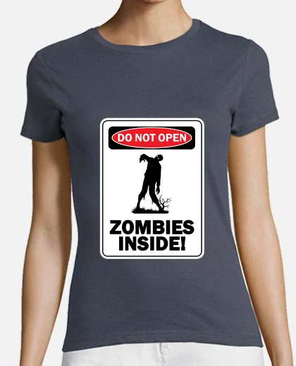T-shirt Donna MAKAYA Nera Con Daryl Dixon Walking Dead - Zombie Evolution, Nuova