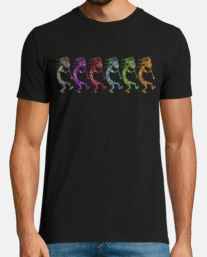 Tee-shirt danse de kokopelli ,  joueur de flûte