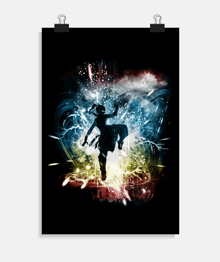 Poster danser avec des éléments