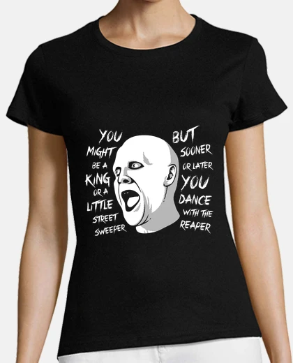 Tee-shirt danser avec le faucheur t-shirt / facture et ted / femmes