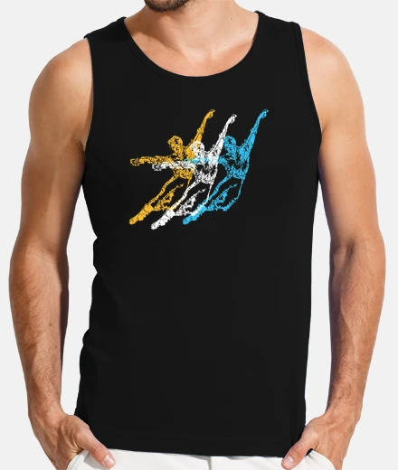 Tee-shirt danseurs colorés