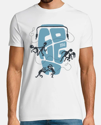 Tee-shirt danseurs de salsa avec un conga