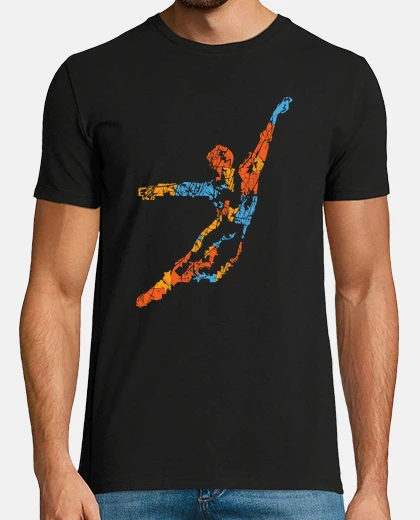 Tee-shirt danseuse colorée