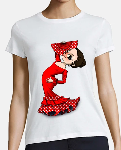 Tee-shirt danseuse de flamenco