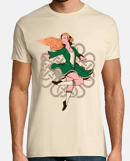 Tee-shirt danseuse irlandaise irlande jig reel  bar fille cd celtique 