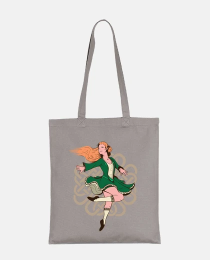 Sac danseuse irlandaise irlande jig reel  bar salle celtique sac cours notes cahier vacances 