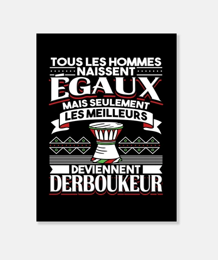 Stampa darbouka umorismo derboukeur