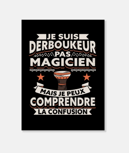 Stampa darbouka umorismo derboukeur