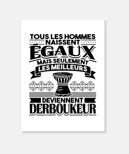 Stampa darbouka umorismo derboukeur