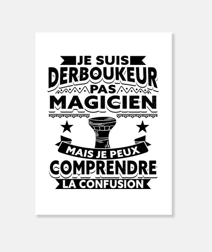 Stampa darbouka umorismo derboukeur