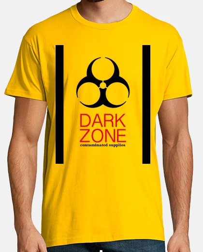 T-shirt dark uomo di zona, manica corta, giallo limone, qualità extra
