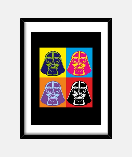 Framed darth pop art