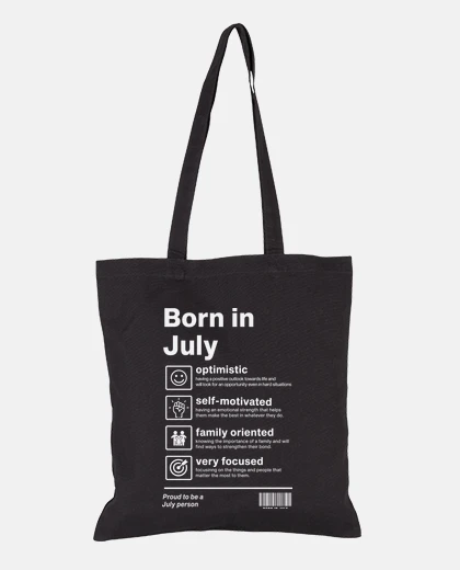 Sac date de naissance en Juillet sac à main pratique courses fourre-tout 