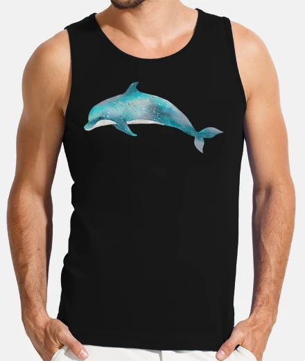 Tee-shirt Dauphin peinture aquarelle art