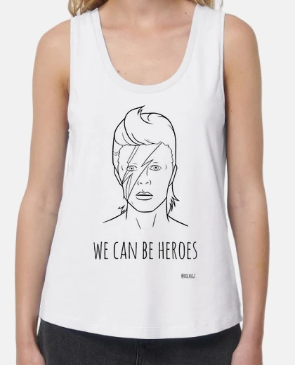 Tee-shirt david bowie - nous can être des héros
