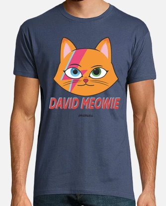 David bowie parody cat t shirt tostadora