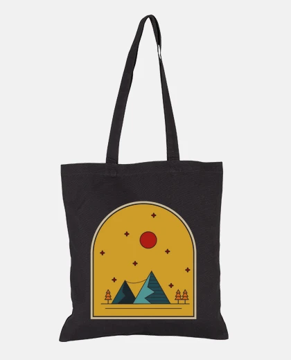 Bag day and night in the mountains