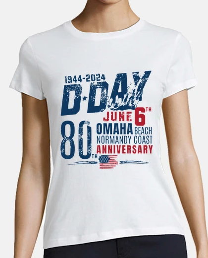 T-shirt dday omaha beach 80° anniversario