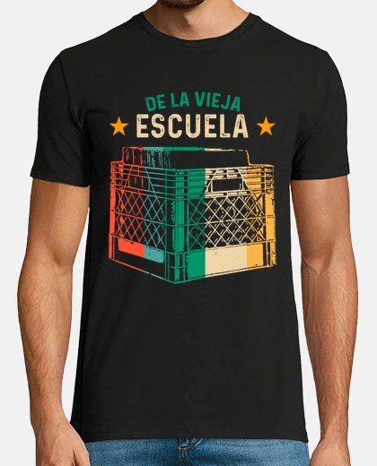 Playera De La Vieja Escuela Caja Discos de Vinilo Música Deejay Retro 80s
