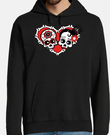 Hoodie dead love black winter
