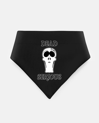 Mascotas Dead Serious Skull Sarcasm Goth Horror