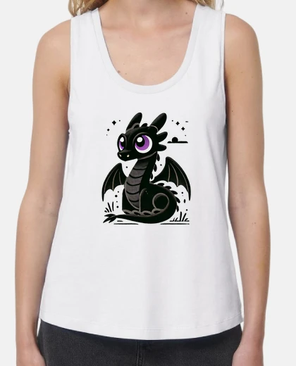 Tee-shirt débardeur fille dragon minecraft ender