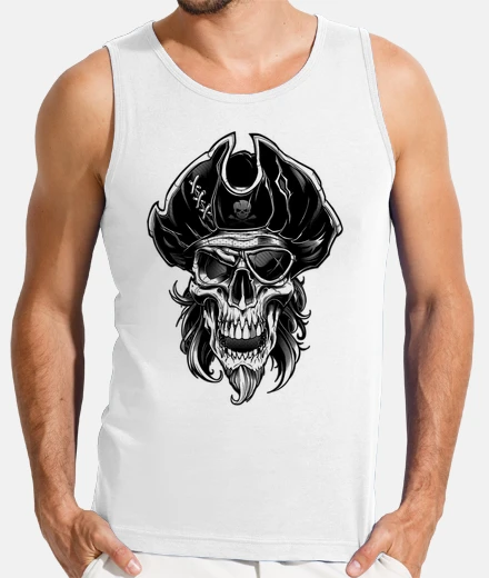Tee-shirt Débardeur Homme - Pirate skull