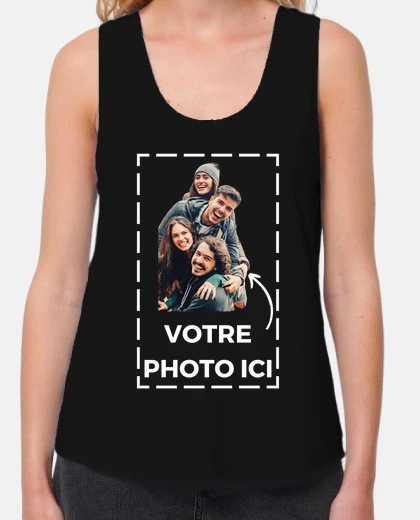 Tee-shirt Débardeur personnalisé photo