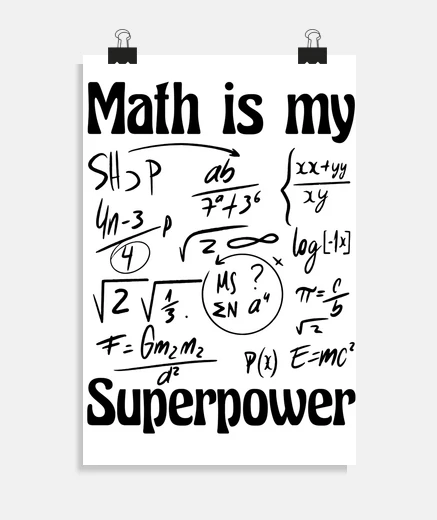 Poster decorazione del manifesto del manifesto del matematico di matematica
