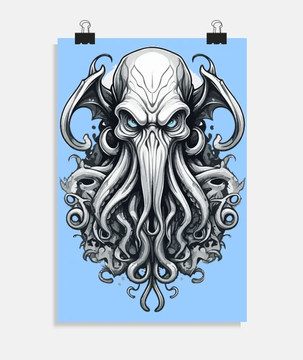 Poster decorazione poster di entità cosmica di fantascienza cthulhu
