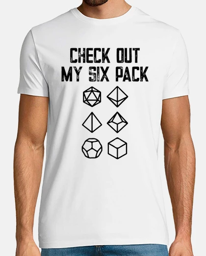 Tee-shirt Découvrez mon joueur drôle de six packs