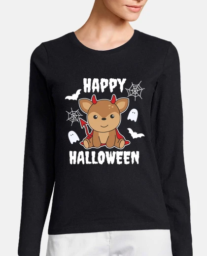 Playera deer happy halloween cute devil witch