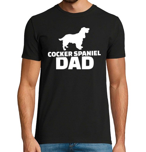 T-Shirt Uomo Manica Corta Papà Cocker Spaniel-image