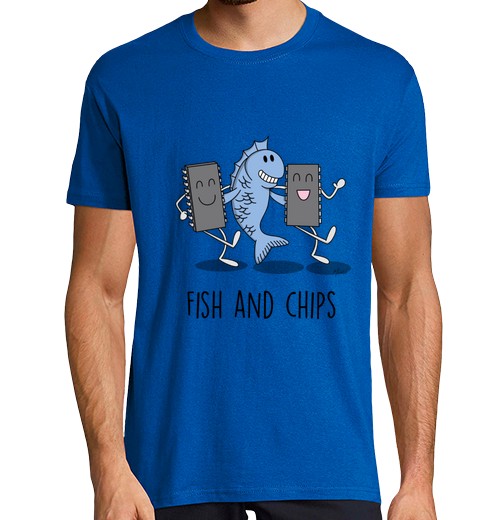 Camiseta Hombre Manga Corta Fish and Chips laTostadora - latostadora.com - Modalova