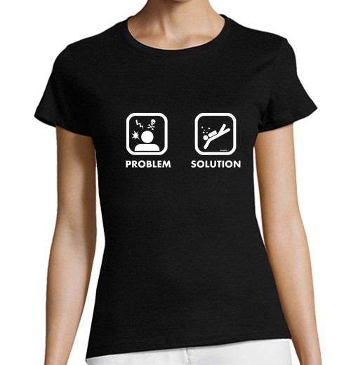 Camiseta Mujer Manga Corta Problem Solution Dive laTostadora - latostadora.com - Modalova