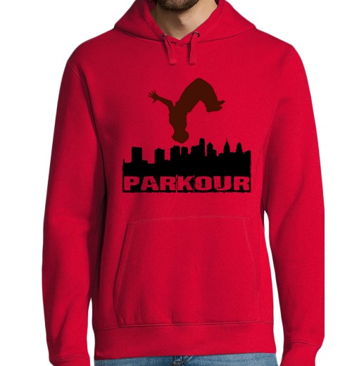 Sudadera Con Capucha Para Hombre Hombre, sudadera con capucha, rojo, parkour laTostadora