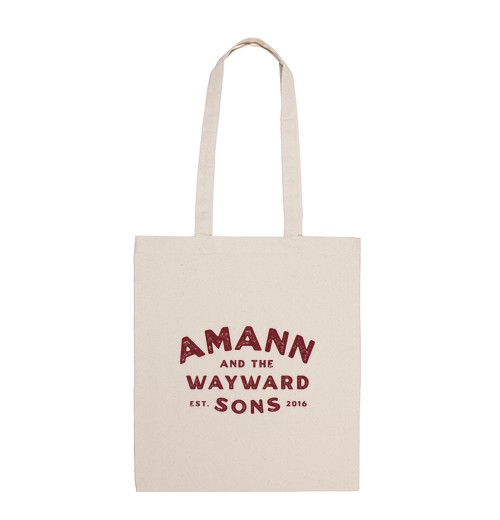 Bolsa De Tela Logo AMANN label granate Bolsa de tela, color natural laTostadora
