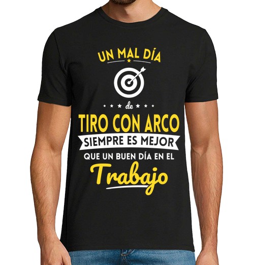 T-Shirt Uomo Manica Corta Brutta Giorno Di Tiro Con L39Arco Megli-image