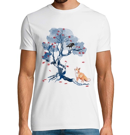 Camiseta Hombre Manga Corta The Fox and the Crow laTostadora - latostadora.com - Modalova
